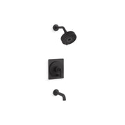 Kohler Castia by Studio McGee Rite-Temp Bath and Shower Trim Kit, Matte Black, 2.5 GPM, Single Function Shower Head, T35918-4Y-BL