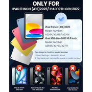 Lmcpa iPad 10th Generation 10.9 inch 2022 Case with Pencil Holder, Black