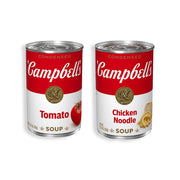 Campbell  Building Brick Box, Custom Multicolor Building Blocks with 2 Cans Condensed Soup, Red White, Child Teen