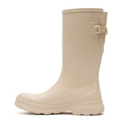 Muck Rainscape Women's 12in Adjustable Waterproof Rain Boot, Sand Chinchilla, MRS12W80