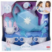 Jakks Pacific Disney Frozen Icy Magic Tea Set with Light-Up Teapot, Blue Glow, 1 Teapot, 4 Teacups, 4 Teaspoons