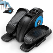 MERACH Under Desk Elliptical Exercise Machine, Quiet, 12 Adjustable Speeds, Remote Control, Blue, E34