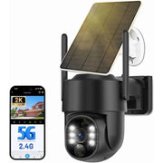 Picturesky Solar Security Cameras Wireless Outdoor, 5G&2.4GHz Cameras for Home Security, (2-Pack)