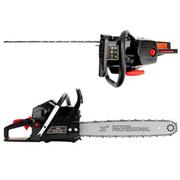 Topteng H014-A003 Gasoline Chainsaw, 62CC 2-Cycle Engine, 20 in. Bar, Automatic Brake, Anti-Kickback Chain, Black