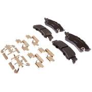 ACDelco Silver Ceramic Rear Disc Brake Pads with Hardware Clips for 1999-2007 Chevrolet Silverado and GMC Sierra, 14D792CHF1