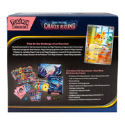 Pokmon Chaos Rising Elite Trainer Box Mega Evolution Expansion with 9 Booster Packs Full-Art Fennekin Promo Card 65 Card Sleeves Energy Cards Dice Collector's Box