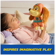 Spin Master Paw Patrol Liberty Talking Plush, 12 in, Interactive Toy with 20 Sound Effects and Phrases, Kids 3+