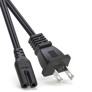 BICMICE TV Power Cord for Samsung LG TCL Sony 2 Prong 12Ft