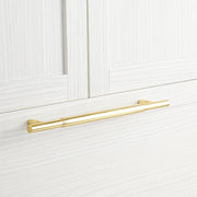 Signature Hardware 450252 Colmar 12 Inch Center to Center Bar Cabinet Pull Polished Brass