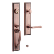 Signature Hardware 552085ORB MNG-EXTR-5002- Brass Entry Door Set - Left Hand - Oil Rubbed Bronze