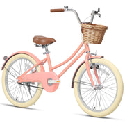 Glerc BG1015YD20ph-1 Little Molly 20 inch Kids Girls Bike for 7-13 Years Old Child, Peach