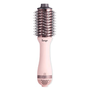 L'ange Hair 2651 Le Volume 2-in-1 Blow Dryer and Volumizer Brush, 60mm Titanium Oval Barrel, Blush
