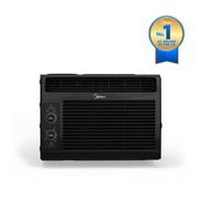 Midea MAW05M1WBL-T 5,000 BTU Mechanical Window Air Conditioner, Black, Covers Up to 150 Sq. Ft., Easy Installation