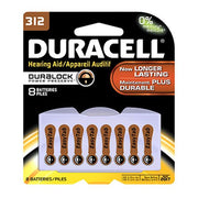 Duracell 4133366124 Hearing Aid Size 312 Batteries, 8 count