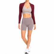 XXX Womens Cropped Sun Protection Cardigan, Lightweight Long Sleeve Open Front Shrug Top, Black