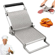 Schnitzel Press Machine, Stainless Steel Manual Schnitzel Press Machine, Hand Crank Jerky Slicer Tenderizer Tool
