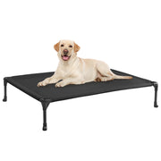 Veehoo Cooling Elevated Dog Bed, Portable Raised Pet Cot with Breathable Mesh, 42 x 30 in, Black