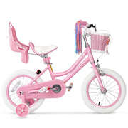 XJD Girls Bike for Toddlers 3-9 Years Old Kids 12 Inch Kids Bike with Training Wheels, Streamers