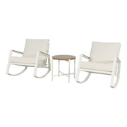 Mainstays MS5608811816013 Westmont 3-Piece Outdoor Rocker Set, White