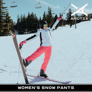 Arctix Womens Insulated Snow Pants, Thermalock Coating, Black, Large, 1800-00-L