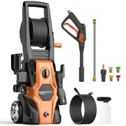 Keenstone Electric Pressure Washer, 4200 PSI, 3 GPM, 20FT Hose, 35FT Power Cord, 5 Nozzles, Soap Cannon