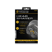 MicroTouch MTTTBHS Men's Titanium Head Shaver, 5 Flexible Heads, Ultra Comfort, Black