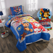 PAW Patrol Kids Chase Bedding Plush Cuddle and Decorative Pillow Buddy, Blue