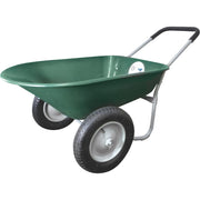 Marathon 70007 5 Cu Ft Poly Wheelbarrow, Green