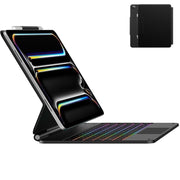 Typecase Magic Keyboard Case for iPad Pro 13-Inch M4 2024, Magnetic Stand, Multi-Touch Trackpad, 11-Color Backlit Keys, Pencil Holder, Black