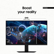 Samsung Odyssey G50D 27-Inch QHD Fast IPS Gaming Monitor, 180Hz, 1ms, VESA DisplayHDR 400, AMD FreeSync, G-Sync Compatible, Adjustable Stand, Eye Saver Mode, Black