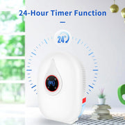 HopePow 2-Pint Dehumidifier for Small Rooms, Remote Control, LED Humidity Display, Ultra Quiet, Energy Efficient, 1000 Sq Ft Coverage, Red, 05W312