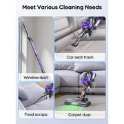 Laresar V10 Lite Cordless Stick Vacuum Cleaner, Lightweight, Purple