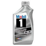 Mobil 1 96989 Advanced 0W-40 Full Synthetic Motor Oil, 1 Quart