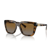 Vogue Eyewear VO5575SB Sunglasses, Butterfly Nylon Frame, Gradient Brown Polarized Lenses, Dark Havana and Light Brown, 55 mm