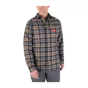 Milwaukee M551G-M Men's Medium Gray GRIDIRON Flannel Shirt