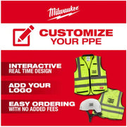 Milwaukee 48-73-1200 BOLT White Type 1 Class C Front Brim Vented Hard Hat with 4 Point Ratcheting Suspension