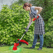 G-PEH Cordless Weed Wacker Electric, 24V String Trimmer with Auto Line Feed, 2 X 4.0Ah Weed Wacker Battery Operated, Electric Weed Eater with 4 Pcs Grass Cutter Spool Line, Fast Charger Included