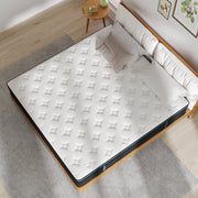 Kviwasha 14 Inch Full Size Hybrid Mattress, Medium Comfort, Gel Memory Foam, Pocketed Spring, Euro Top