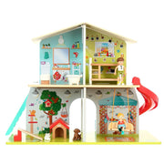 Hape E3411 Rock and Slide Children's Playhouse with 8 Colorful Rooms and 9 Sound Effects
