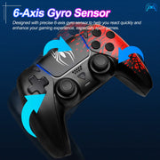 SIXGOLDHUA Wireless Game Controller, Bluetooth 5.0, Dual Vibration, 6-Axis Gyro, 1500mAh Battery, Compatible with PS5 Pro, PS5 Slim, PC