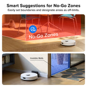 Roborock Q7 L5 Robot Vacuum and Mop Combo, 8,000Pa Suction, Dual Anti-Tangle System, LiDAR Navigation, White
