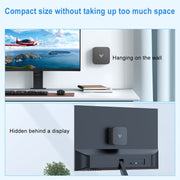 NIPOGI Mini Desktop Computer, Intel 12th Gen N150 Processor, 16GB DDR4 RAM, 512GB SSD, Dual 4K Display Support, Windows 11 Pro, Black E1