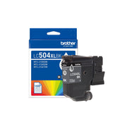 Brother Genuine LC504XLBK High Yield Black Ink Cartridge for MFC-J1365DW Printer, 1500 Page Yield