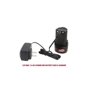 Hyper Tough 98804 Max 3/8-in Lithium-Ion Cordless Ratchet 12V with 1.5Ah Battery & Charger