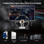 Pxn V3IIB Xbox V3II 180 Degree Gaming Racing Steering Wheel, Black
