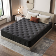 Zekbip Hybrid Mattress, 14 Inch, Gel Memory Foam with Individually Wrapped Pocket Coils, Medium Firm, Cooling, Pressure Relief, King
