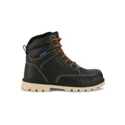Goodyear Penn Steel Toe Work Boots, Wide, Black, Lace-Up, Ankle-High, Slip-Resistant TPR Outsole, GY208701