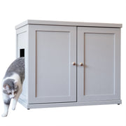 The Refined Feline ERLB-XL-SK Refined Litter Box Deluxe, XLarge, Smoke, Modern Style