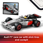 LEGO City F1 Display Truck with Audi F1 Race Car Building Set, 508 Pieces, Ages 7+, 6585638