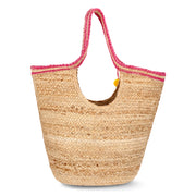 No Boundaries Jute Tote Bag, Natural, Women's